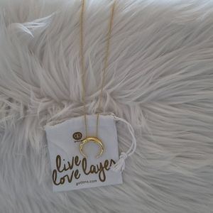 Gorjana Necklace Crescent Tusk Inspired